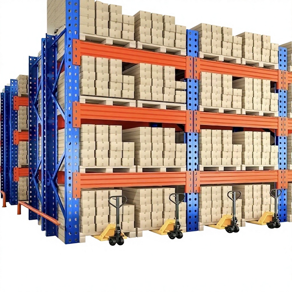 Heavy-duty Blue/orange Storage Rack Wholesale Beam-type Thickened Multi-layer Detachable Large High-position Pallet-type Frame
