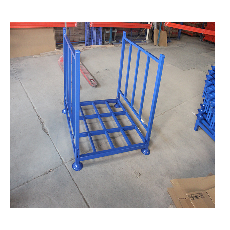 Racking Foldable Pallets Solutions Collapsible Steel Stacking Firewood Cage