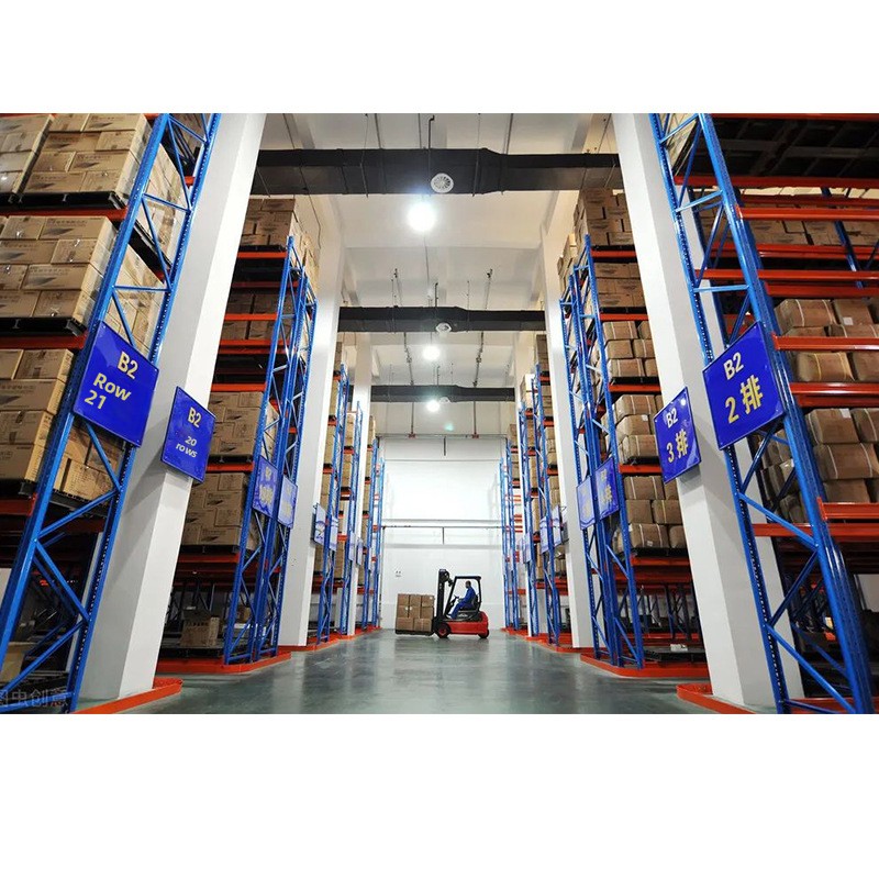 Large Beam Type Heavy-Duty Storage Rack with Plug-In Installation No Wheels Combination Shelf for Warehouse Use