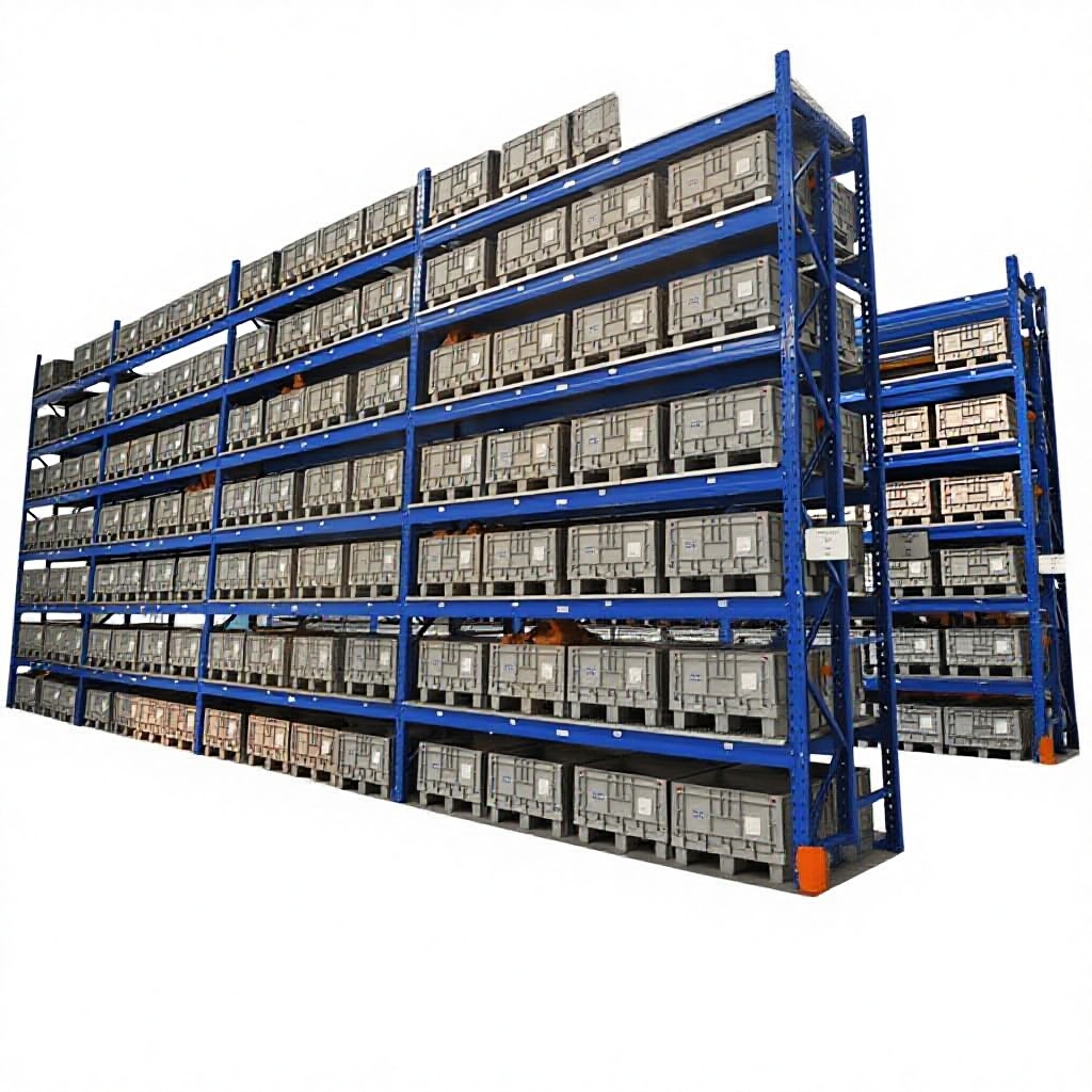 Wholesale Cross-Beam Heavy-Duty Warehouse Storage Shelves Detachable Assembleable Thickened High-Level Large-Scale Coupling