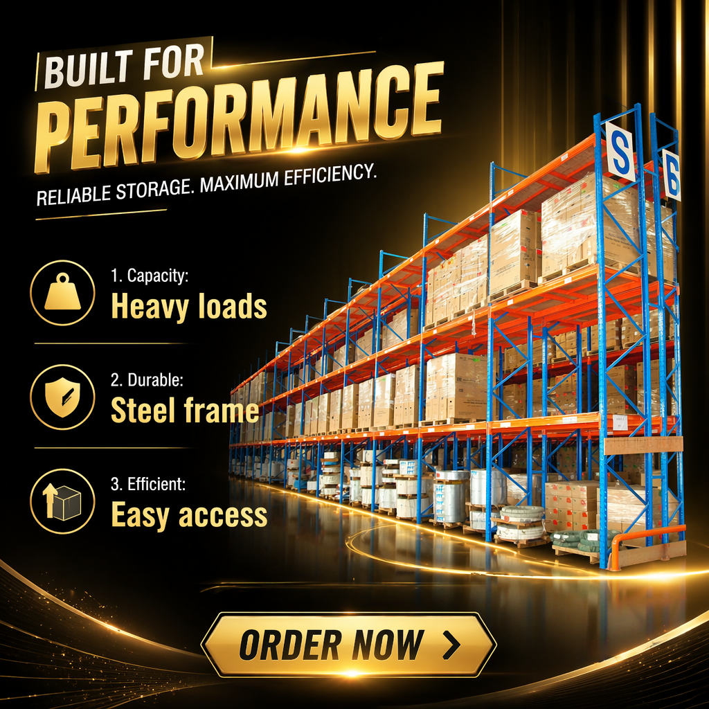 Double Deep Q235B Steel Pallet Rack Multi-Layer Industrial Selective Shelving Racking System Corrosion Protection 10-Year