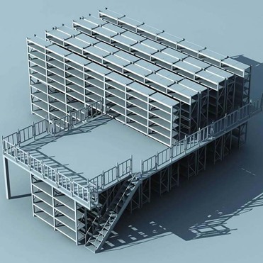 Mezzanine racking system