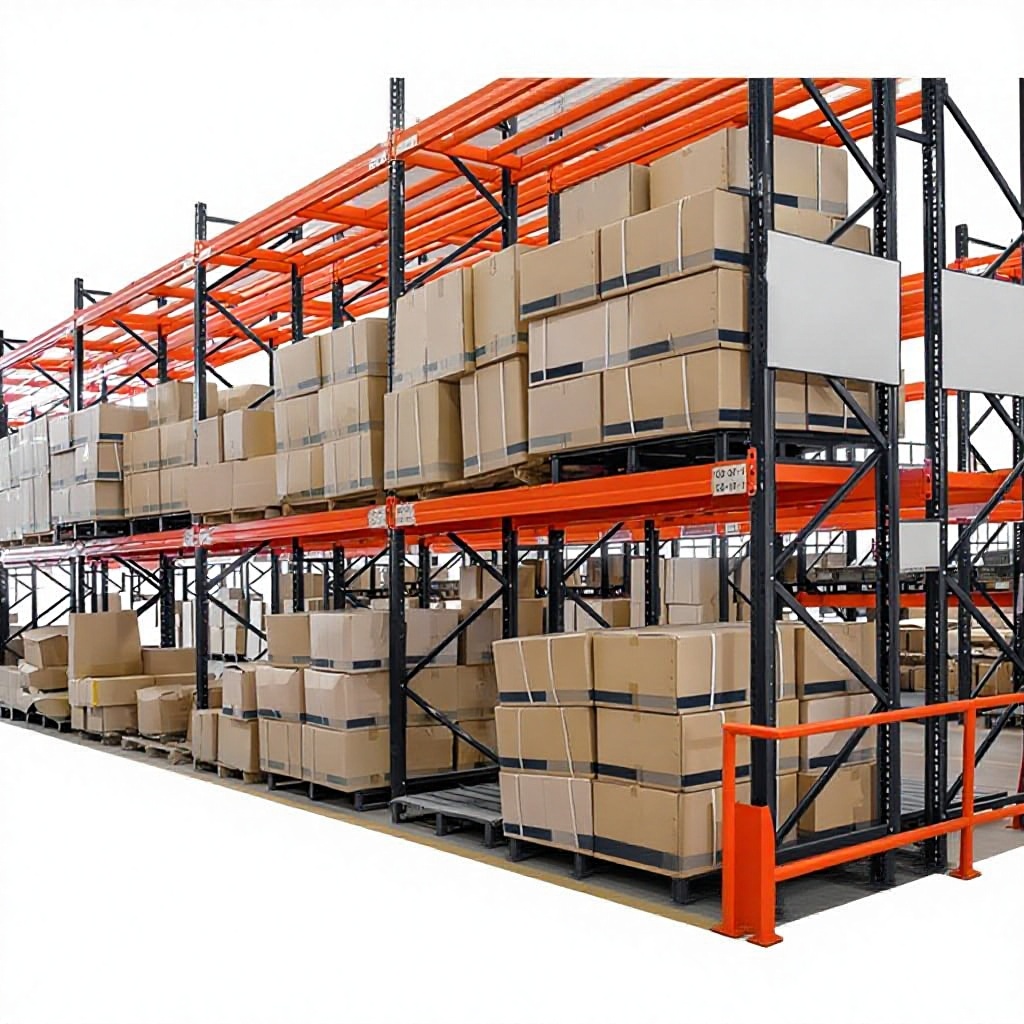 Manufacturer Customized Steel Heavy Duty Pallet Rack High Position Beam Type Shelf Layer Board Multi-layer Orange/Black