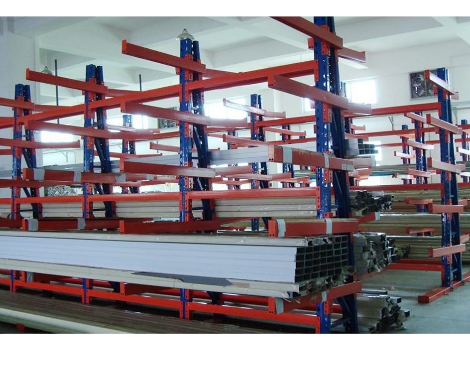 Cantilever Tensile Structure Rack Building Pipe Shelves  Large Capacity Cantilever Racking