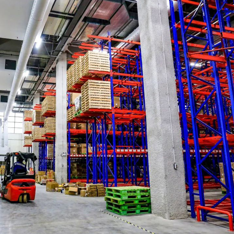 Large Beam Type Heavy-Duty Storage Rack with Plug-In Installation No Wheels Combination Shelf for Warehouse Use
