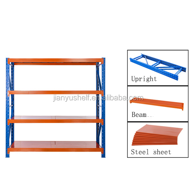 Easy Assemble Multi Level Medium Duty Rack Warehouse Shelving Factory Wholesales Racking Unit