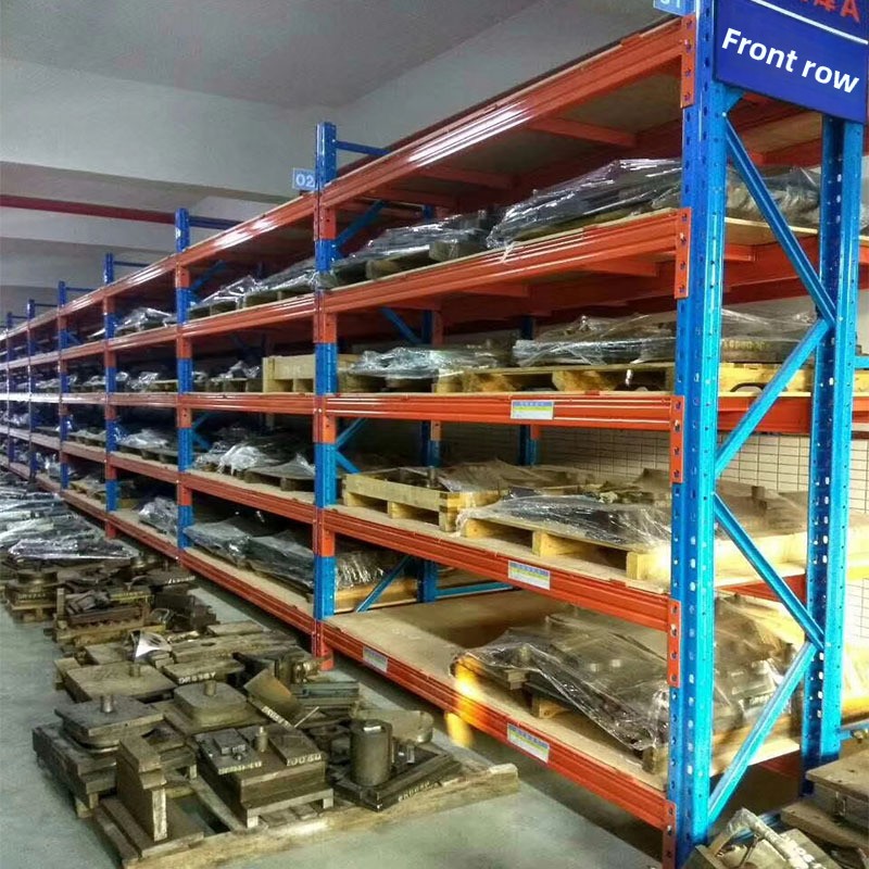 Customized Wholesale Storage Heavy Duty Thickened Beam Type Warehouse Pallet Rack High Position 3D Blue/Red Warehouse Rack