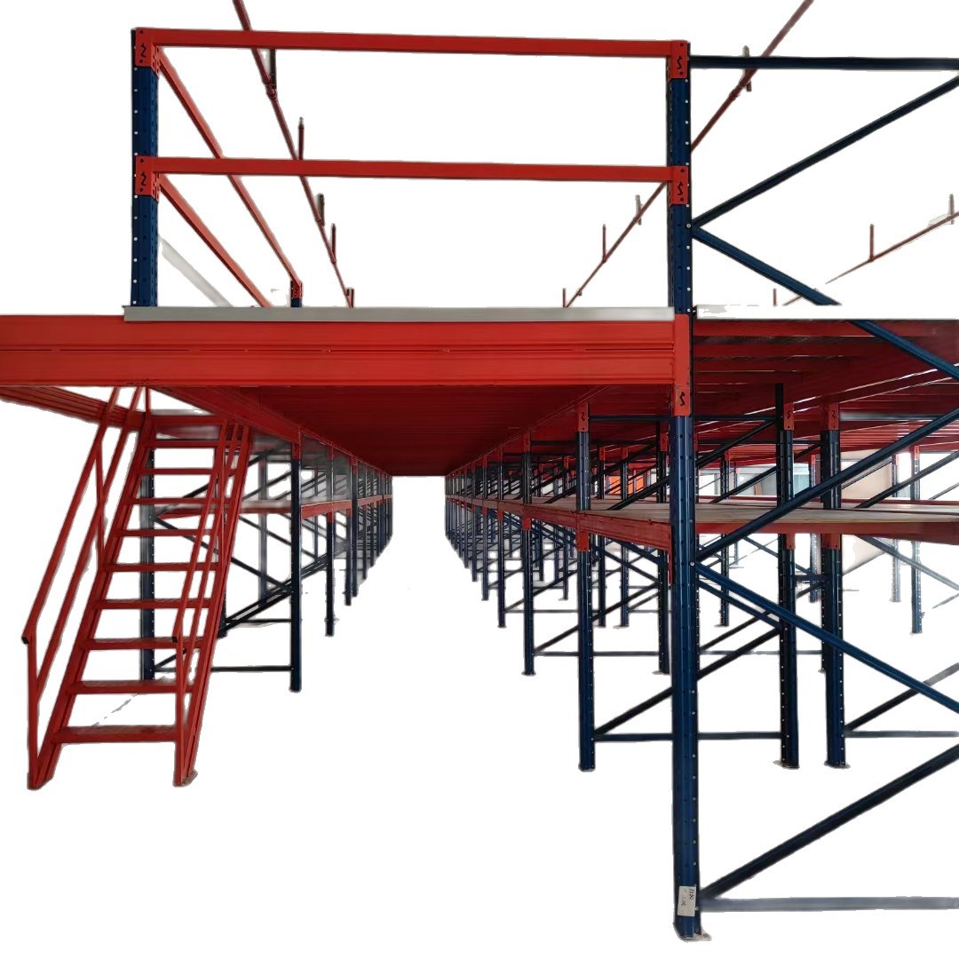Loft Rack Warehouse Heavy Duty Beam Rack Manufacturer Detachable Custom Workshop Storage Loft Platform Height Adjustable No