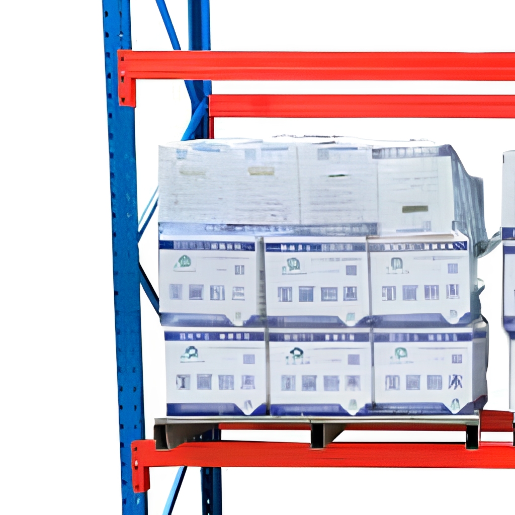 Double Deep Q235B Steel Pallet Rack Multi-Layer Industrial Selective Shelving Racking System Corrosion Protection 10-Year
