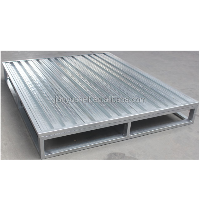 Heavy Duty Industrial Storage Factory Metal Pallet Manufacturers Forklift Warehouse Single-deep Stackable Iron Steel Pallets