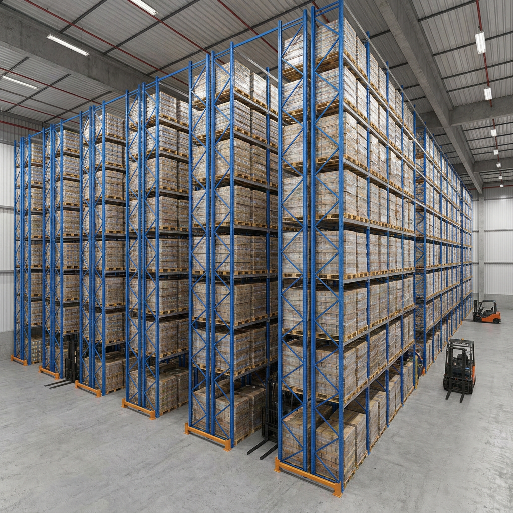 Selective Pallet Racking System Heavy Duty Warehouse Rack with Adjustable Beams