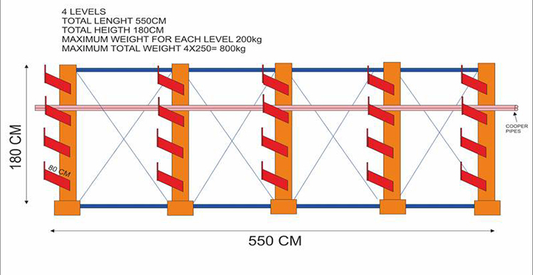 Industrial Storage Cantilever Rack