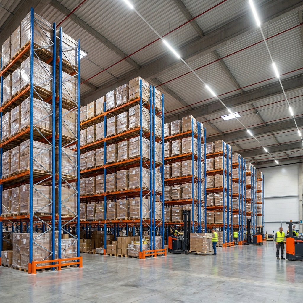 Selective Pallet Racking System Heavy Duty Warehouse Rack with Adjustable Beams