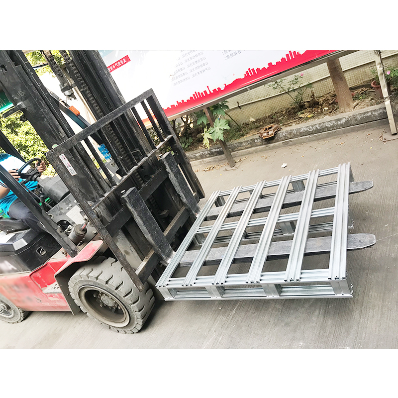Heavy Duty Industrial Storage Factory Metal Pallet Manufacturers Forklift Warehouse Single-deep Stackable Iron Steel Pallets