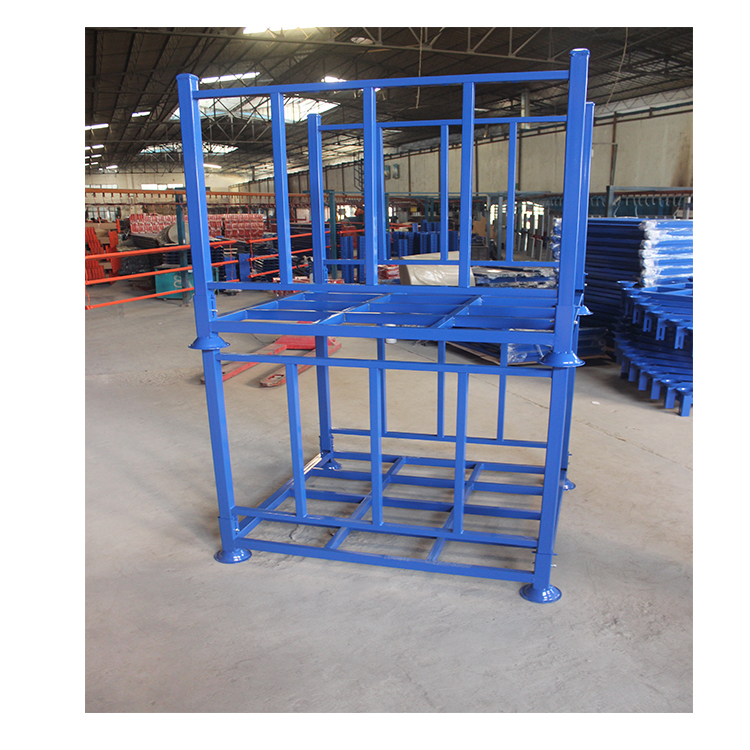 Racking Foldable Pallets Solutions Collapsible Steel Stacking Firewood Cage