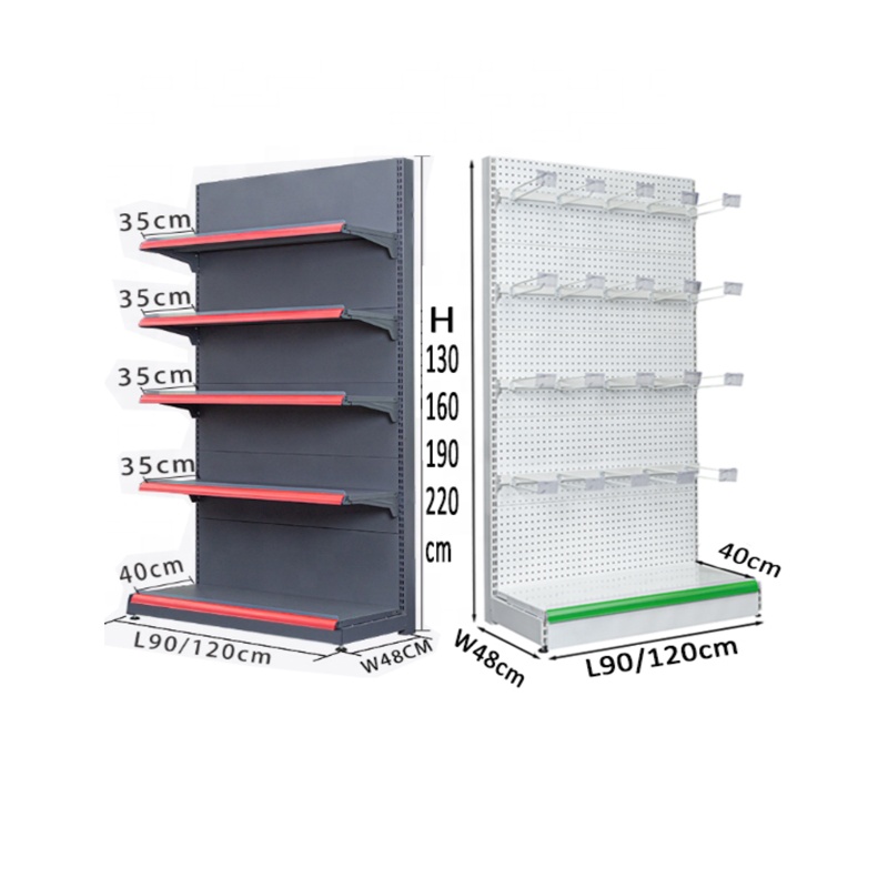 Supermarket Equipment Grocery Pharmacy Rack Grocery Steel Shop Display Shelf Market Gondolas
