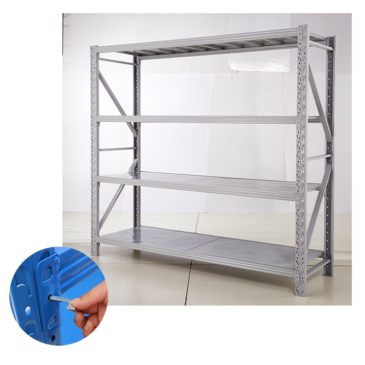 Adjustable Longspan Medium Duty Shelving 2000*600*2000mm Selective Pallet Rack Storage Shelves Steel Metal for Warehouses