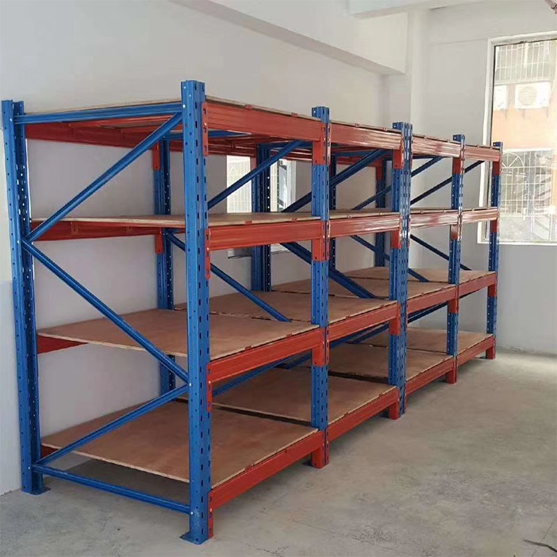 Customized Wholesale Storage Heavy Duty Thickened Beam Type Warehouse Pallet Rack High Position 3D Blue/Red Warehouse Rack