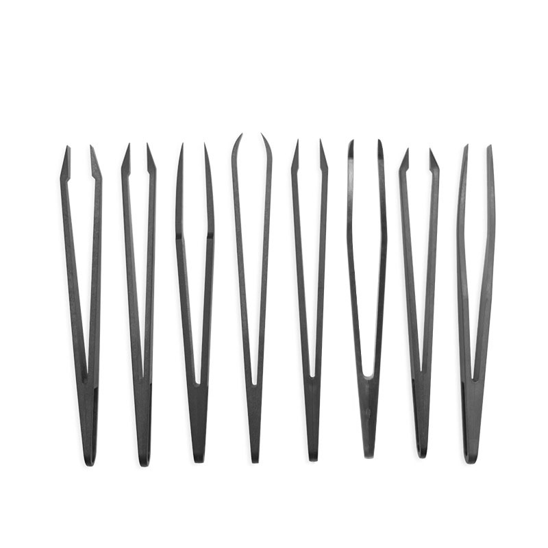 Black Precision Tweezers Diverse Tips Makeup Application Makeup Tool