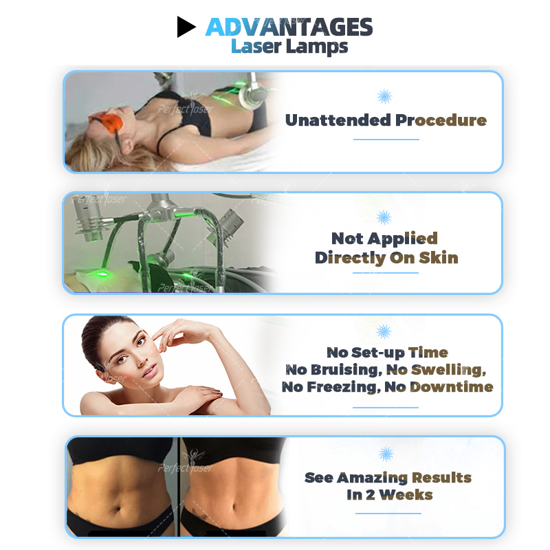 Multifunction Selective Fat Reduction Green Laser Body Slim 6D Slimming Beauty Device