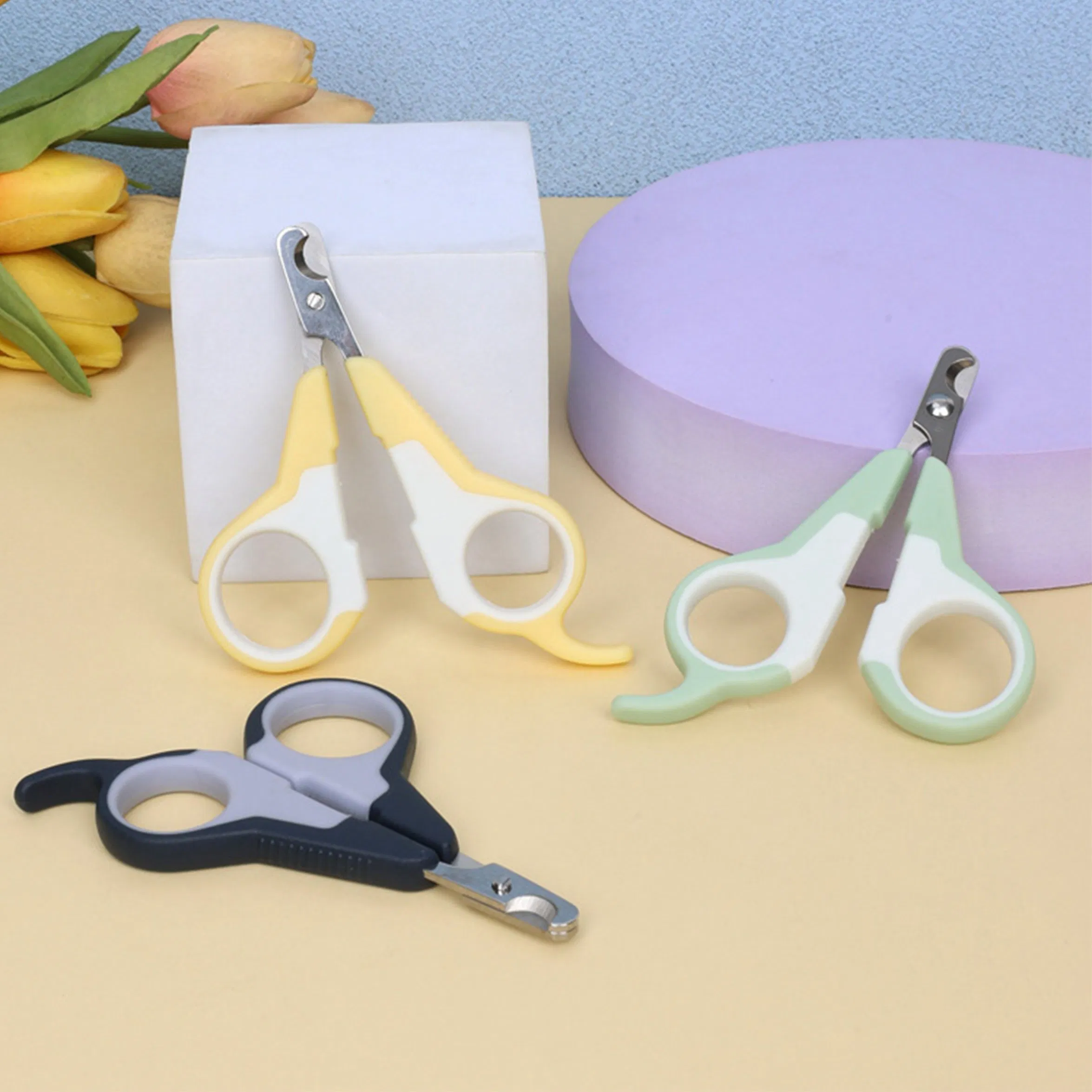 Safety Pet Nail Trimmer Kit Professional Stainless Steel Cat &amp; Dog Nail Clippers Scissors, Small Pet Claw Grooming Tool Pet Supplies