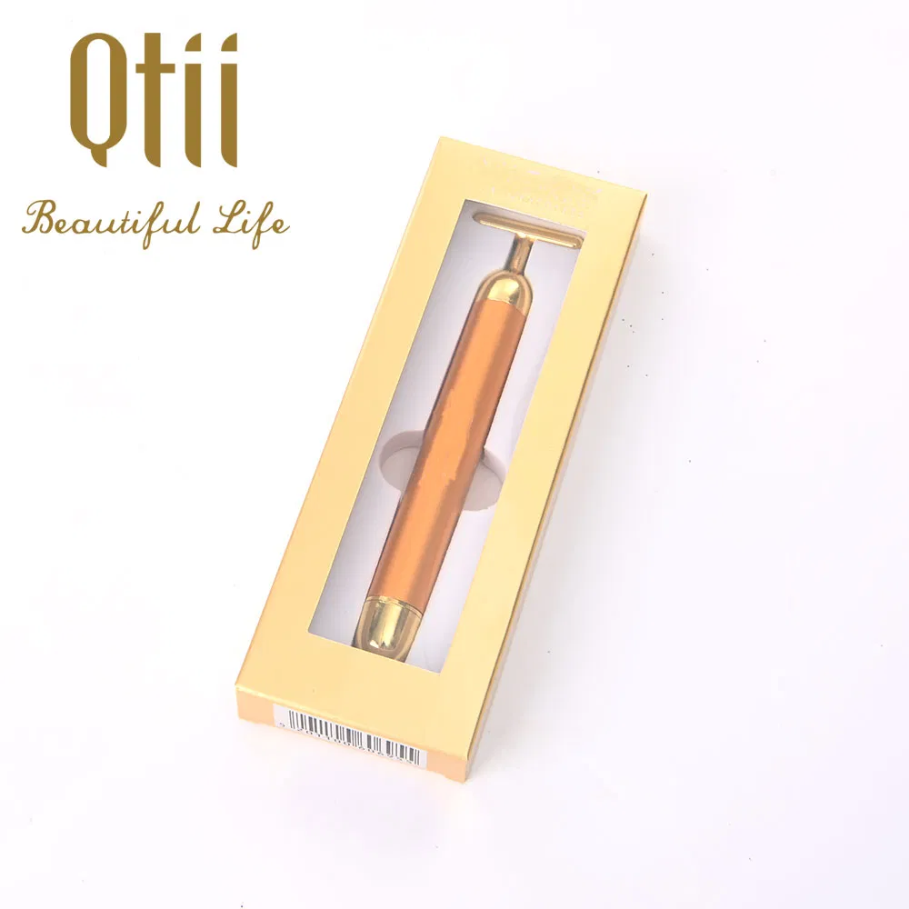 24K Golden Pulse Facial Massager Beauty Bar Electric Sign Face Massage Tools