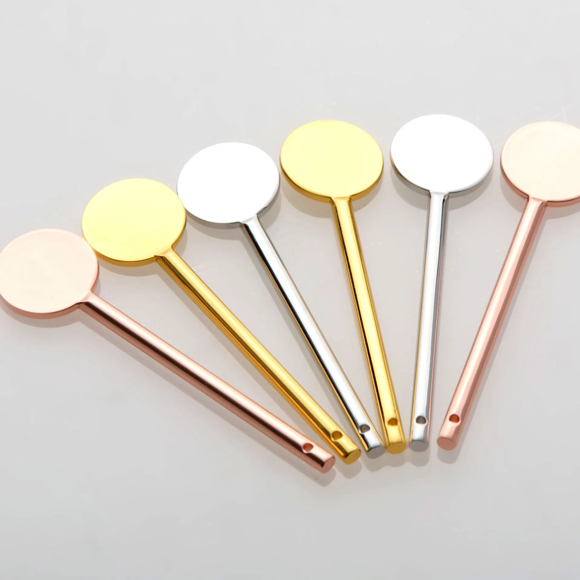 Premium Zinc Alloy Makeup Spatula for Cream Application Durable Metal Makeup Spatula and Spoon for Skincare