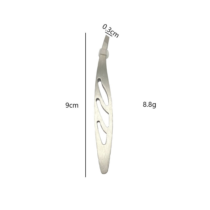 Stainless Steel Slanted Eyebrow Beard Trimming Splinter Hair Removal Home Grooming Tweezers