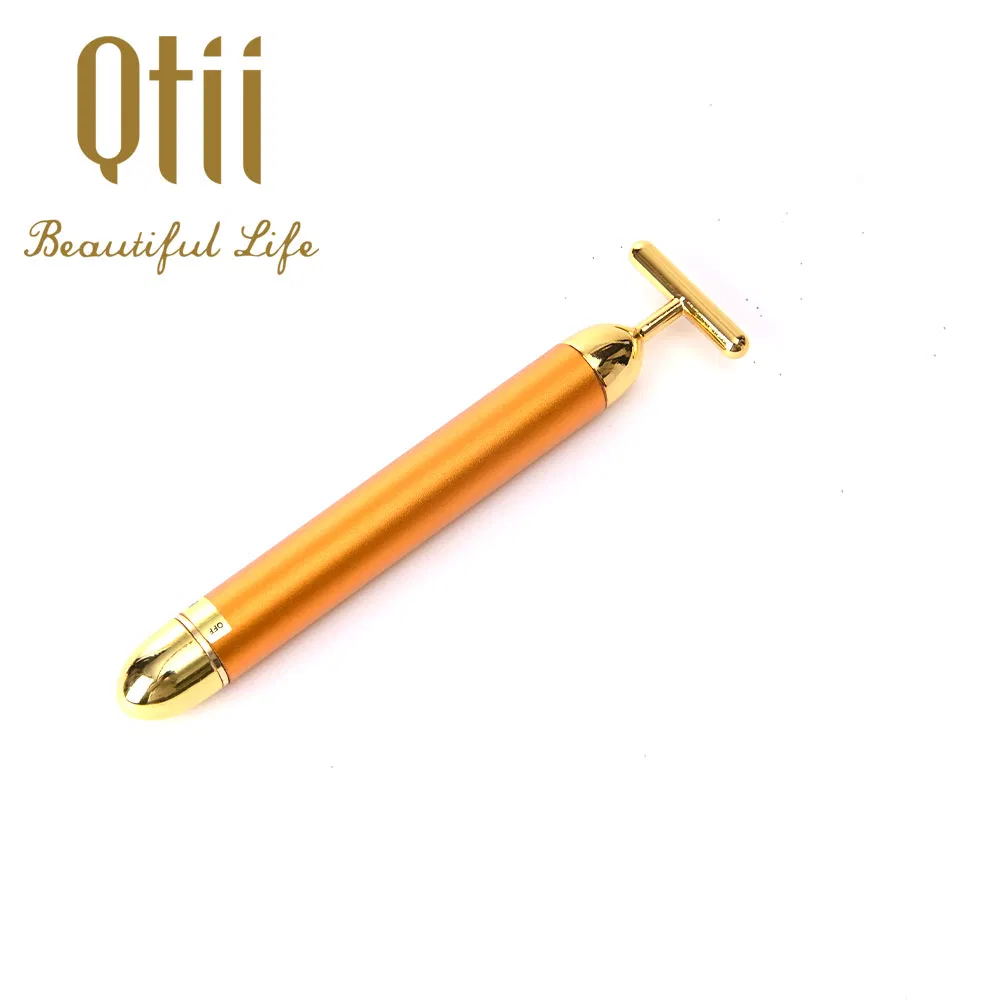 24K Golden Pulse Facial Massager Beauty Bar Electric Sign Face Massage Tools