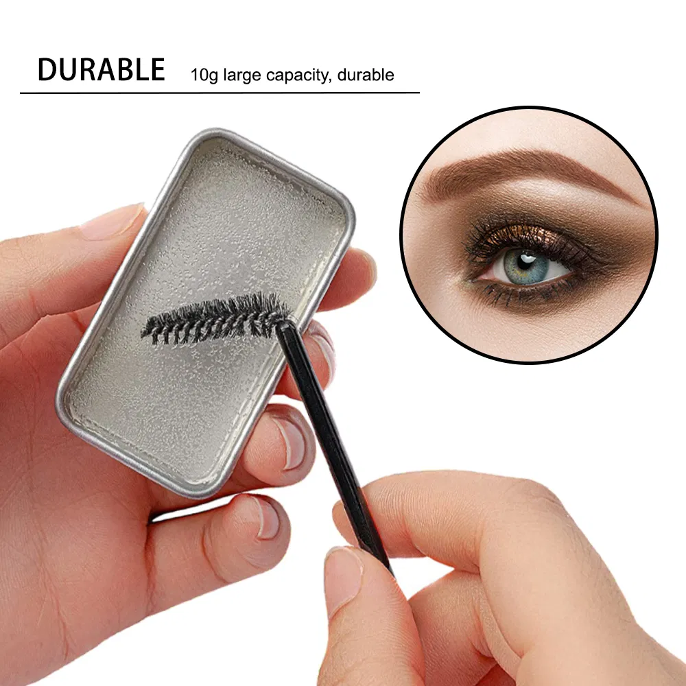 Custom Logo Lady Eyebrow Gel Eye Brow Wax Waterproof Eye Brow Soap Round Brow Freeze Styling Wax