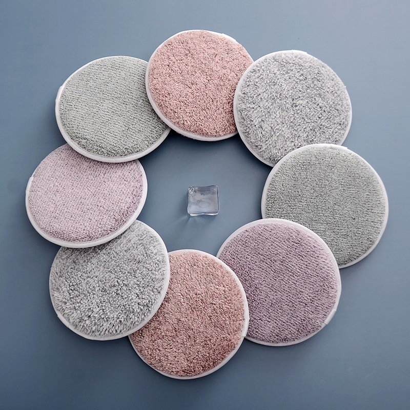 Washable Rounds Bamboo Charcoal Pads Cleansing Facial Skin Care Pads Cosmetic Tools