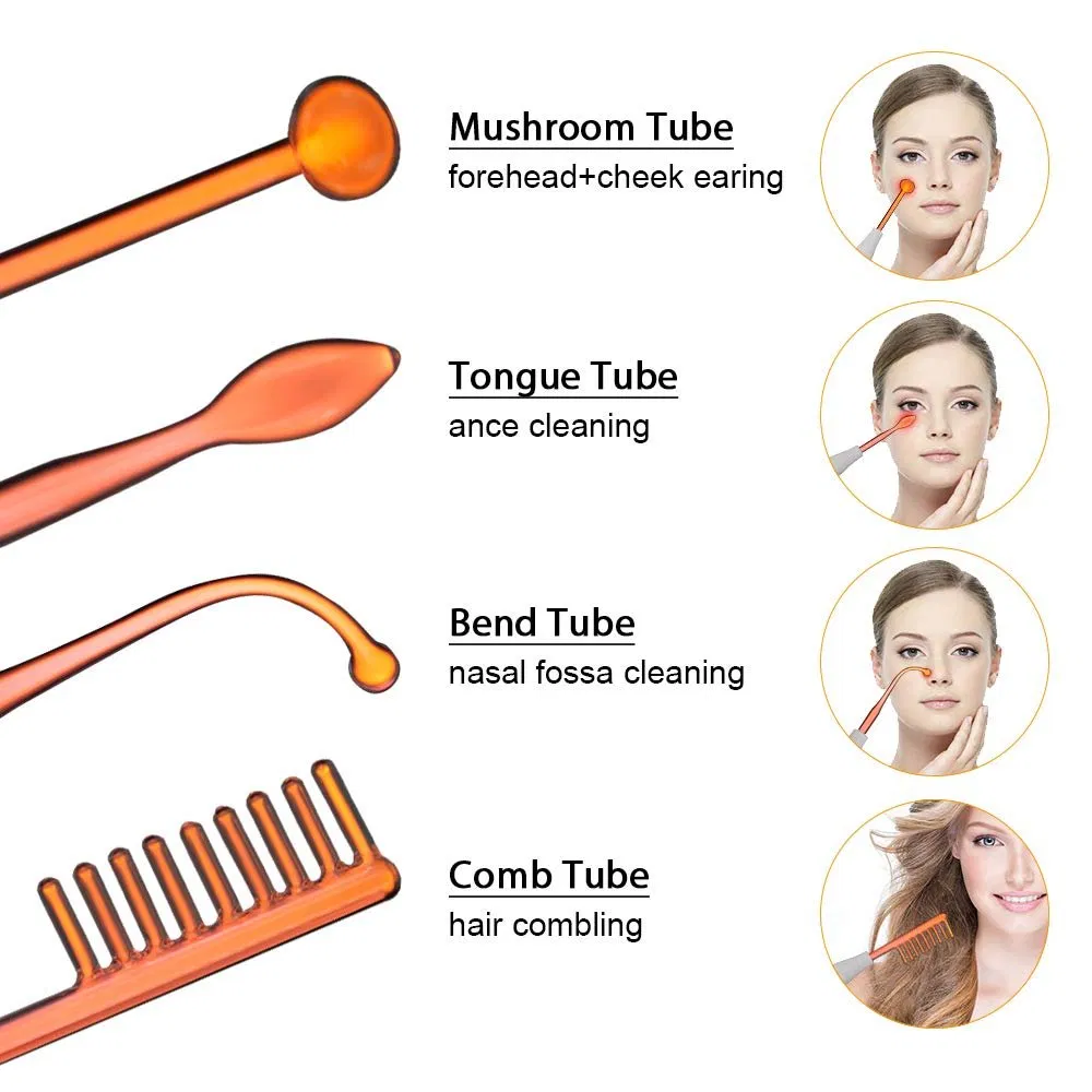 Hot Sell Therapy Wand Machine Portable High Frequency Facial Machine Handheld Electric Face Skin Beauty Tools