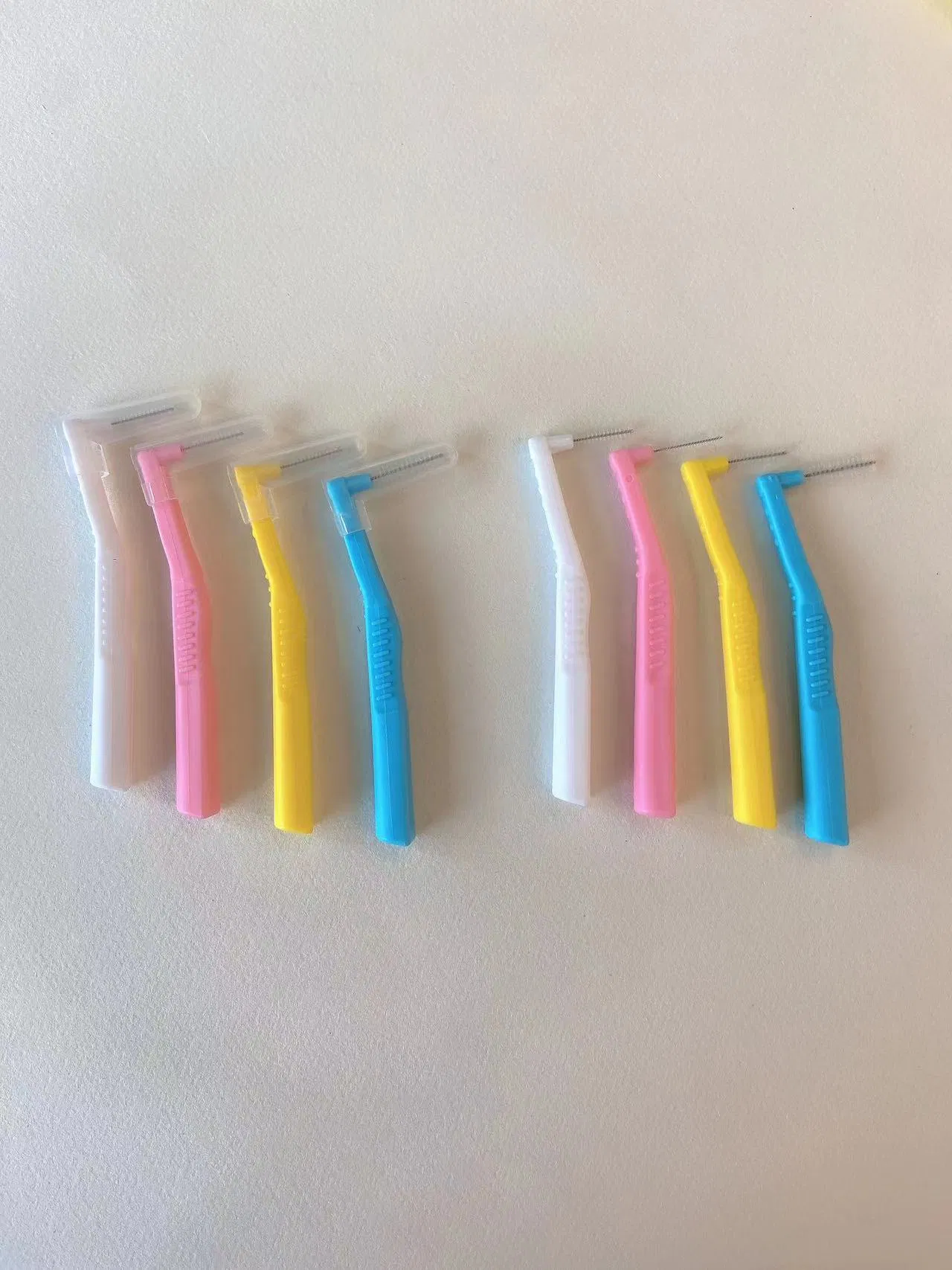 DuPont Bristles Steel Wire I Style PP+TPE Handle Interdental Brush