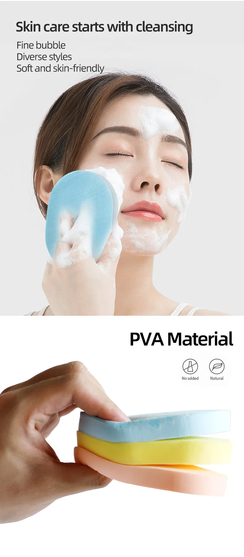 Cosmetic <a href='/catalog/top-10-custom-facial-sponges-manufacturer-suppliers/'>Facial Sponges</a> for Cleansing Exfoliating Makeup