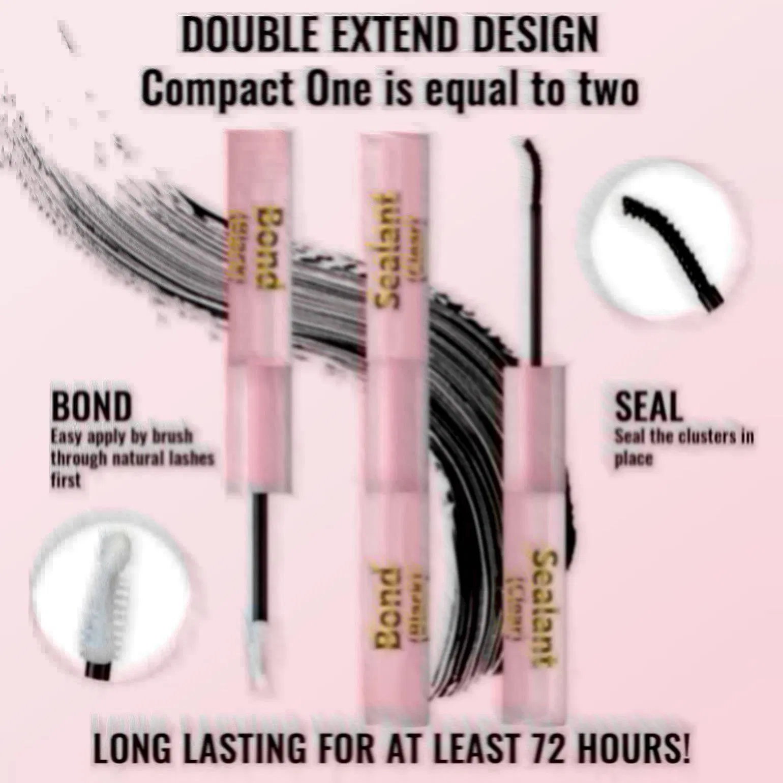 Eyelash Glue with Fast-Drying 2-in-1 Seal for Durability