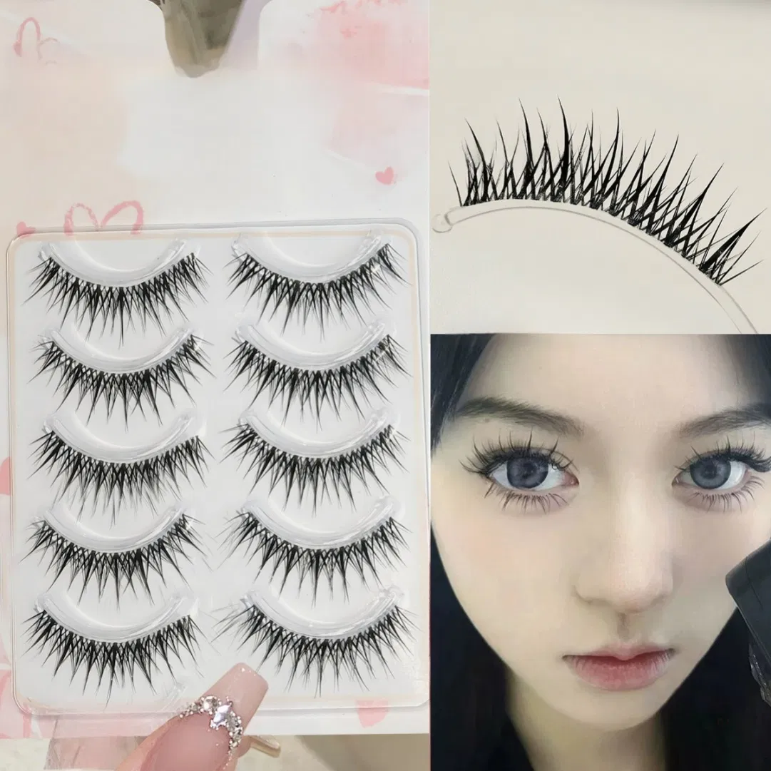 Short Natural False Eyelashes Perfect for Office Wear and Subtle Daytime Enhancement