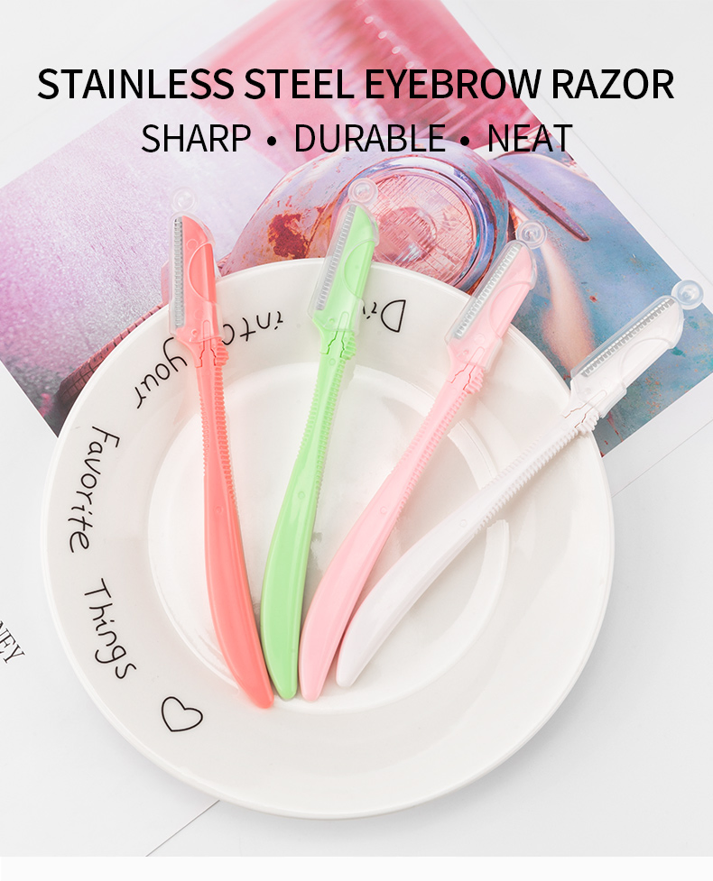 Customizable Eyebrow Trimmer with Safety Features for Precise Grooming