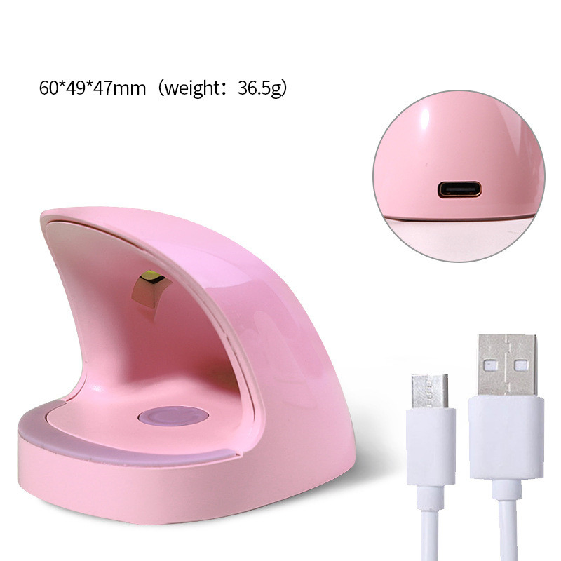 Mini Portable UV Lamp Nail Dryer Quick Drying USB Gel Polish UV Gel Varnish Dryer 3 LEDs Manicure Lamp Nail Art Tools 2022
