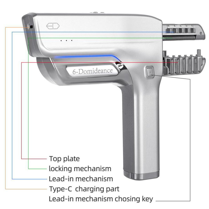 6D-3 Nature Hair Extensions Machine Most Popular Connector Styling Tools for Russian Hair Double Drawn Luxury Packaging