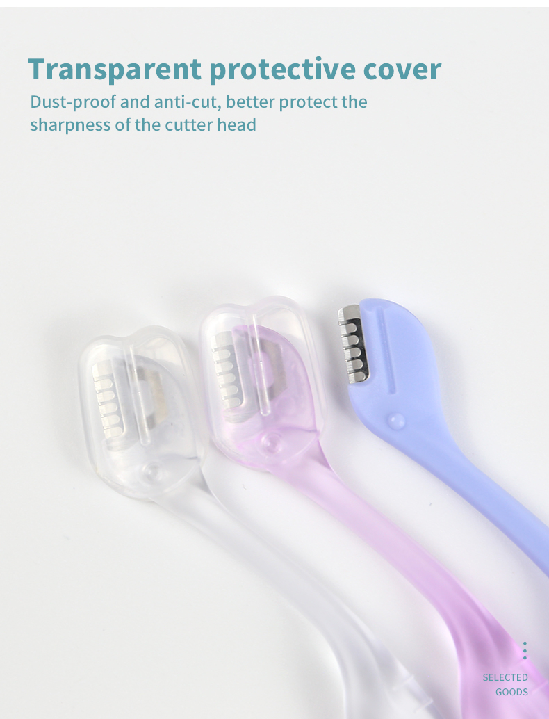 Premium Stainless Steel Eyebrow Shaping Tool for Precision Grooming