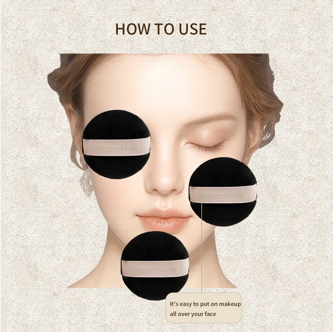 Daily Makeup Puff for Powder Fixing Easy Application Super Soft Cotton Maquiagem
