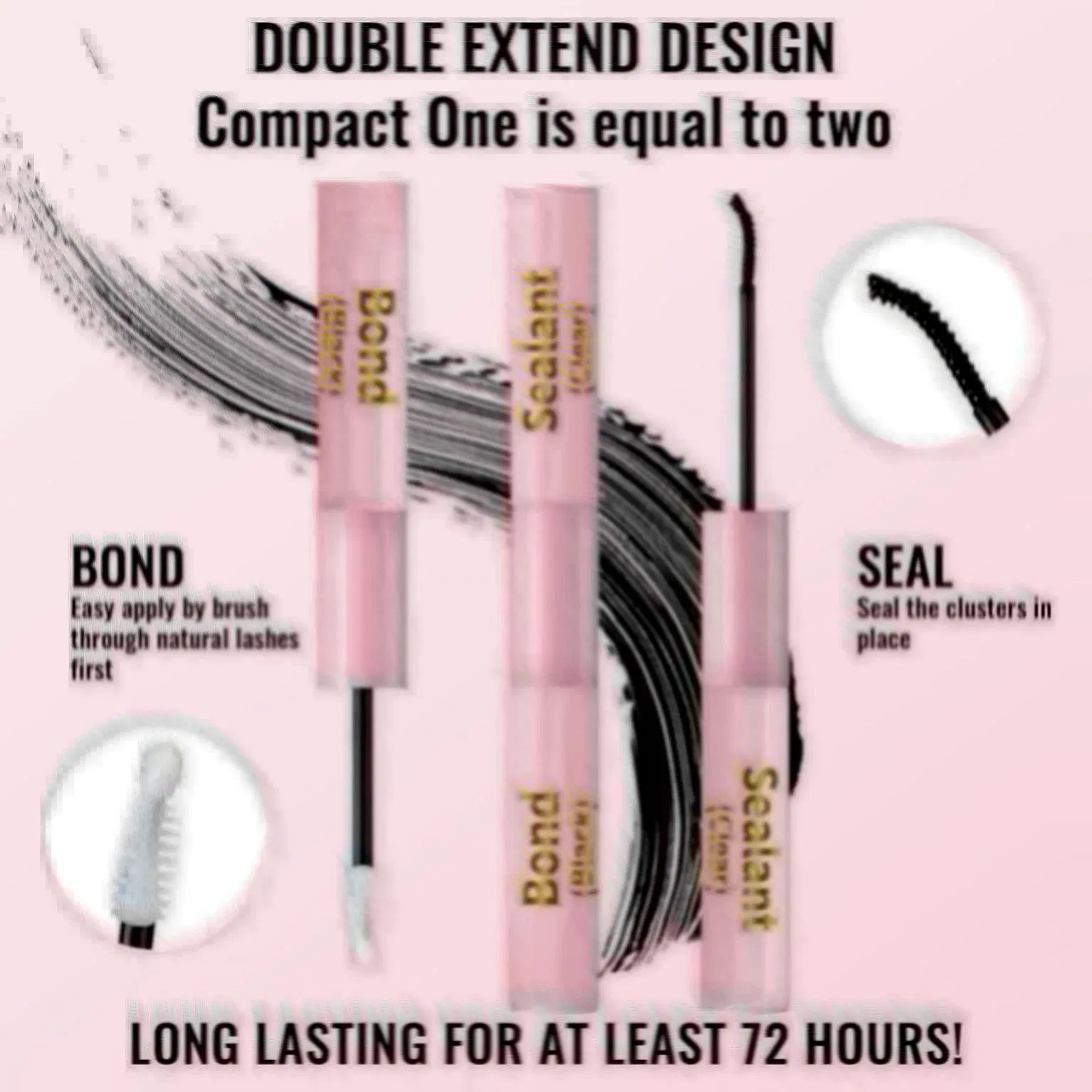 Eyelash Glue with Fast-Drying 2-in-1 Seal for Durability