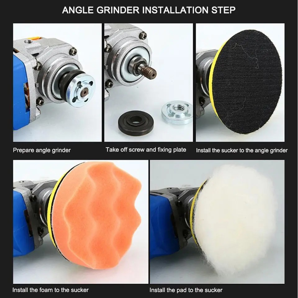 Complete Car Care Kit: Wool Wash Pads and Buffing Tools