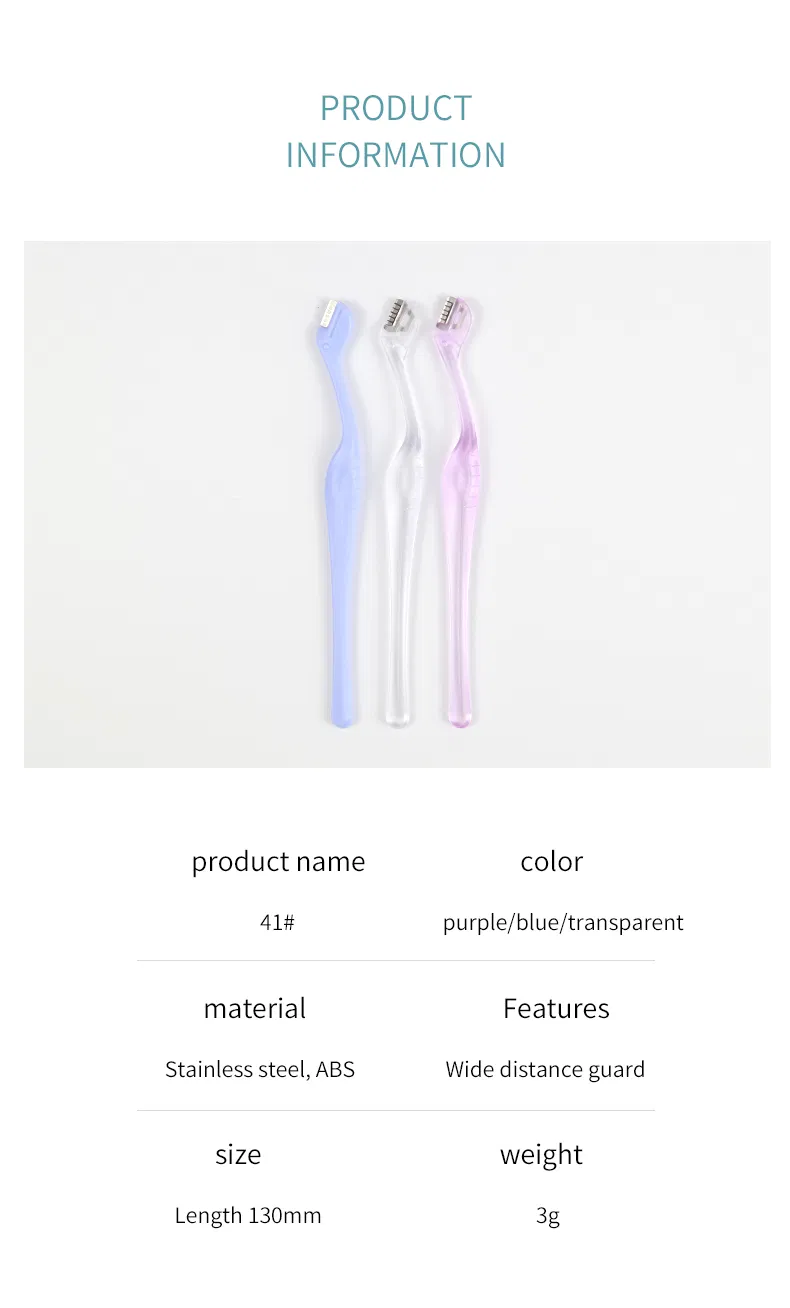 Premium Stainless Steel Eyebrow Shaping Tool for Precision Grooming