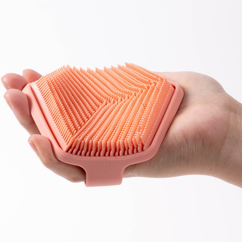 Single Color Hexagon Shape Multifunctional Shower Face Brushes Facial Exfoliation Massage Brush