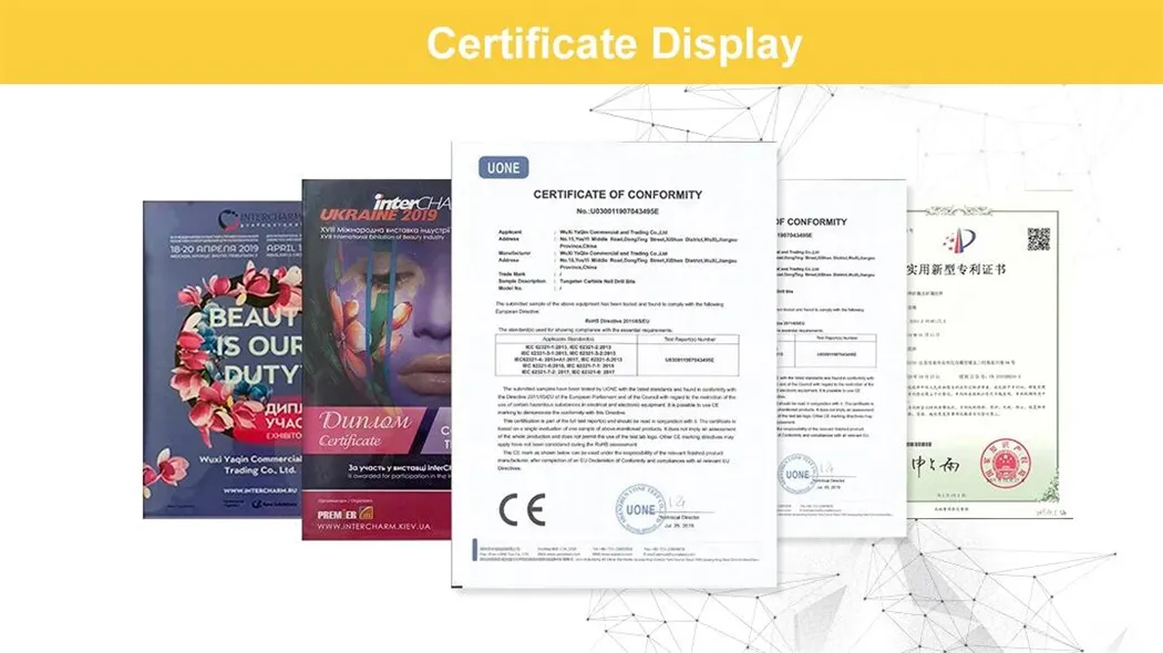 Certifications CE ISO