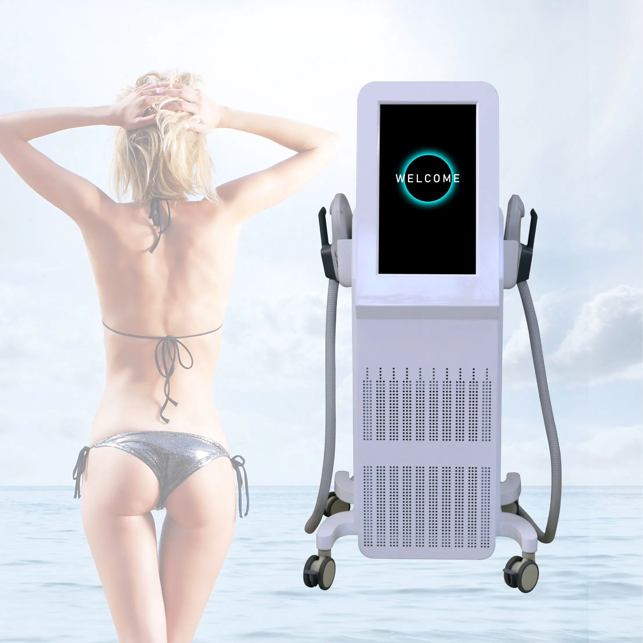 Trending Products New Arrivals Em Kmslim Beauty Machine Sculpt Electric Muscle Stimulator Body Slimming Device Weight Loss Fat Burning Cosmetics Device