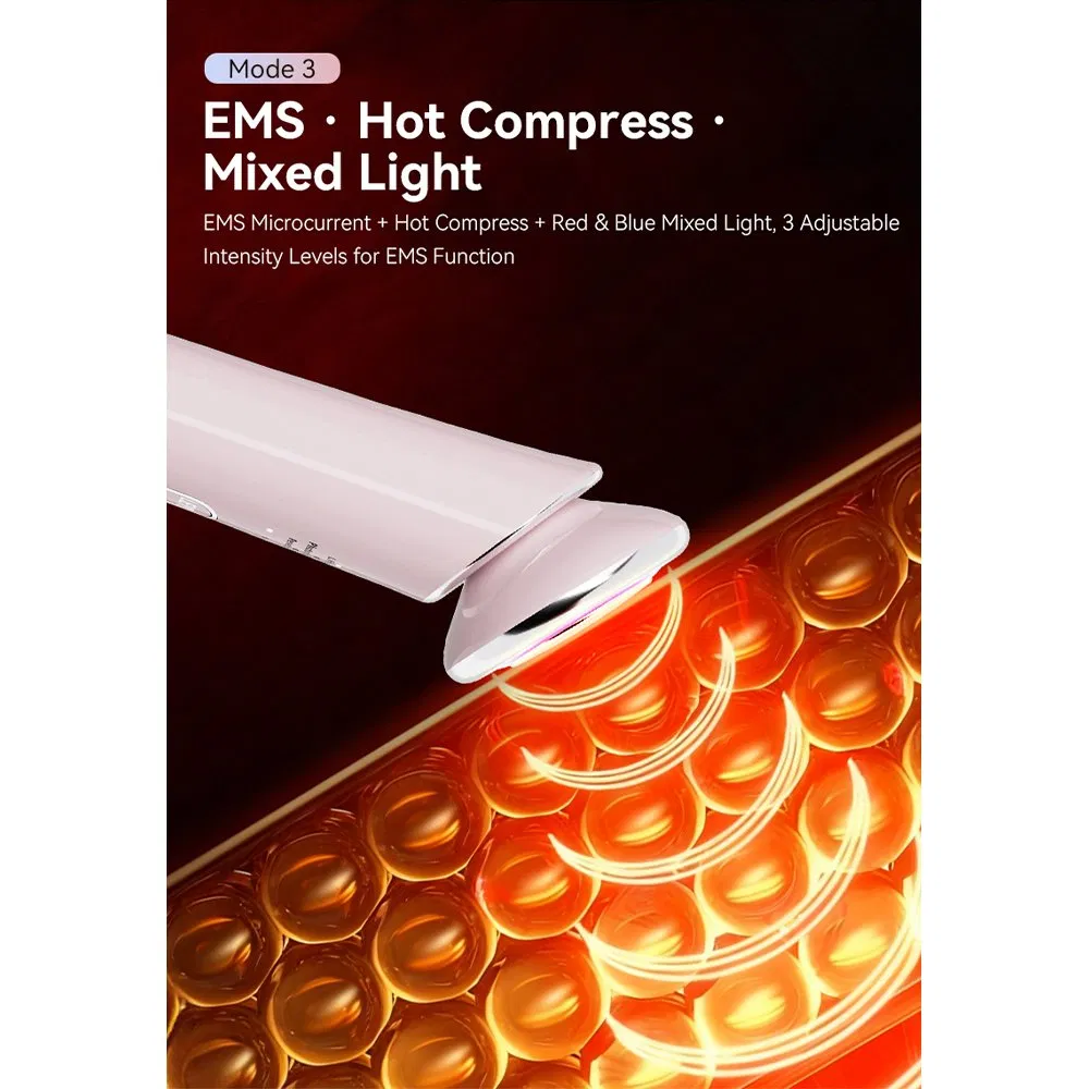 Multifunction Face Lift EMS Facial Massage Red Light Therapy Beauty Device
