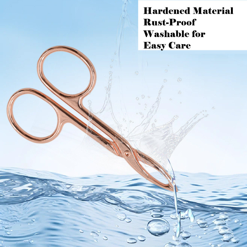Salon Gold Plated Titanium Grooming Beauty Hair Removal Makeup Artist Eyebrow Tweezers
