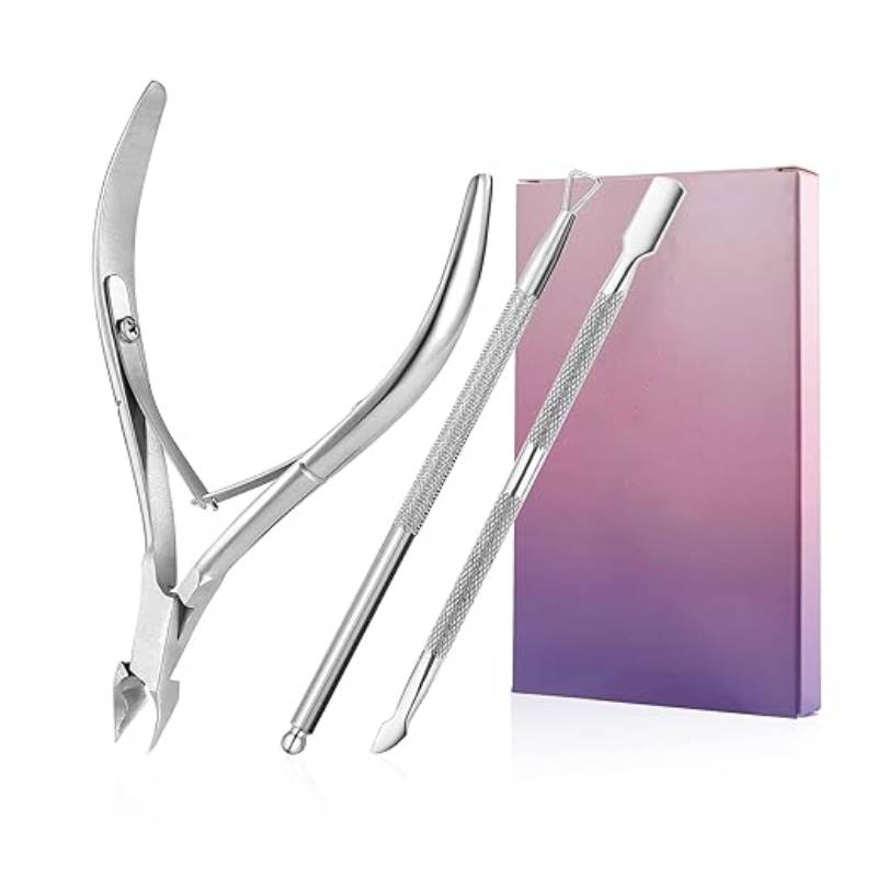 Stainless Steel Nippers Cutter Clippers Remover Trimmer Pusher Manicure Tools Fingernails Toenails